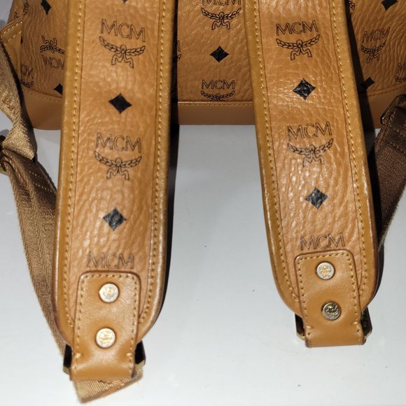 MCM Stark Backpack Cognac Visetos main image 8